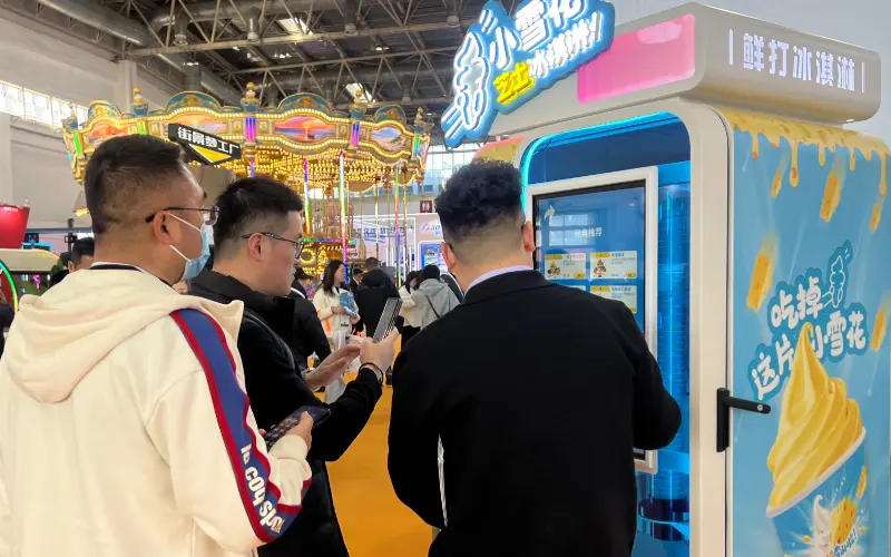 Ice cream vending machine exhibition