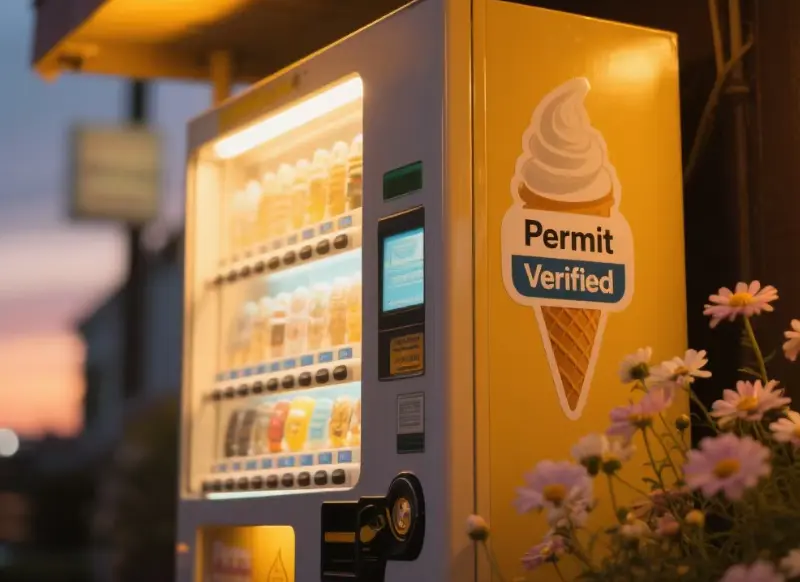 Do I need a permit for a ice cream vending machine in NJ?