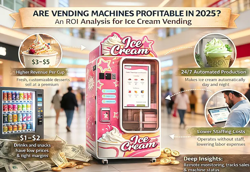 Are Vending Machines Profitable in 2025? A Practical ROI Analysis of Ice Cream Vending Machines