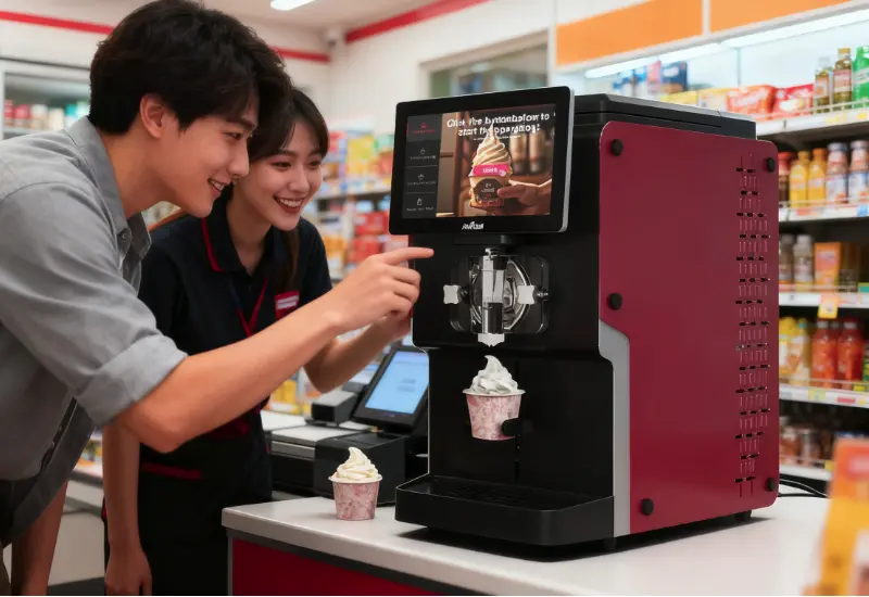 Top-Rated Fully Automatic Ice Cream Maker for Sale:Profitable for Global Businesses