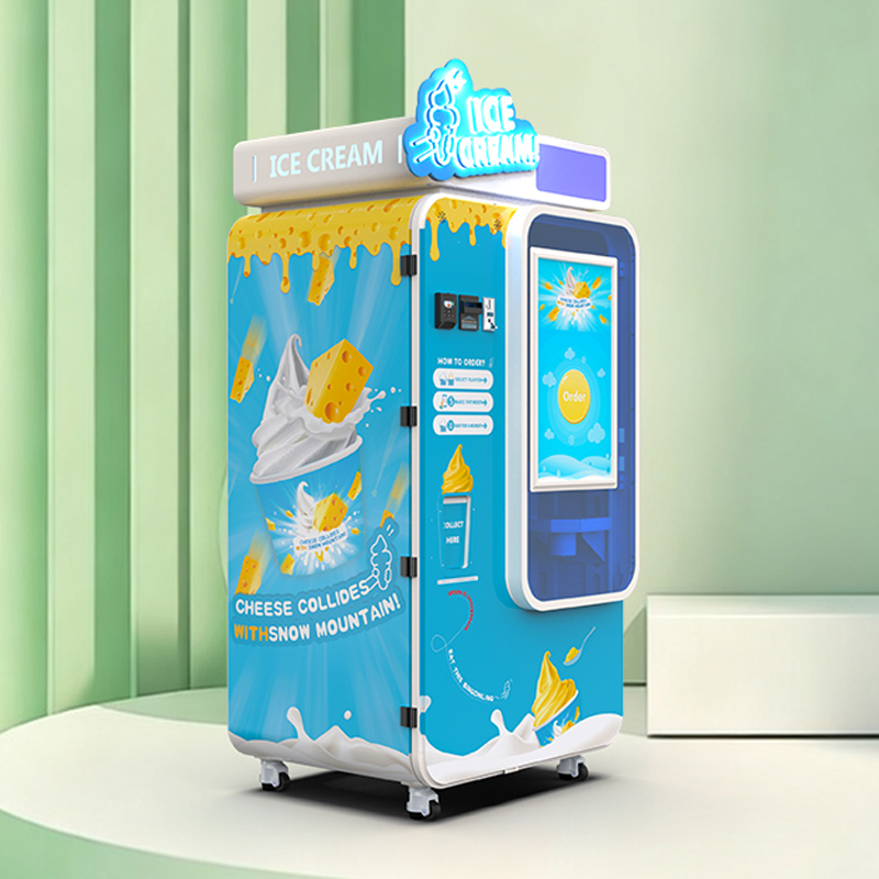 Smart Soft Serve Ice Cream Vending Machine for Malls, Airports & Schools | 15-Second Automatic Ice Cream Maker with Remote Management System
