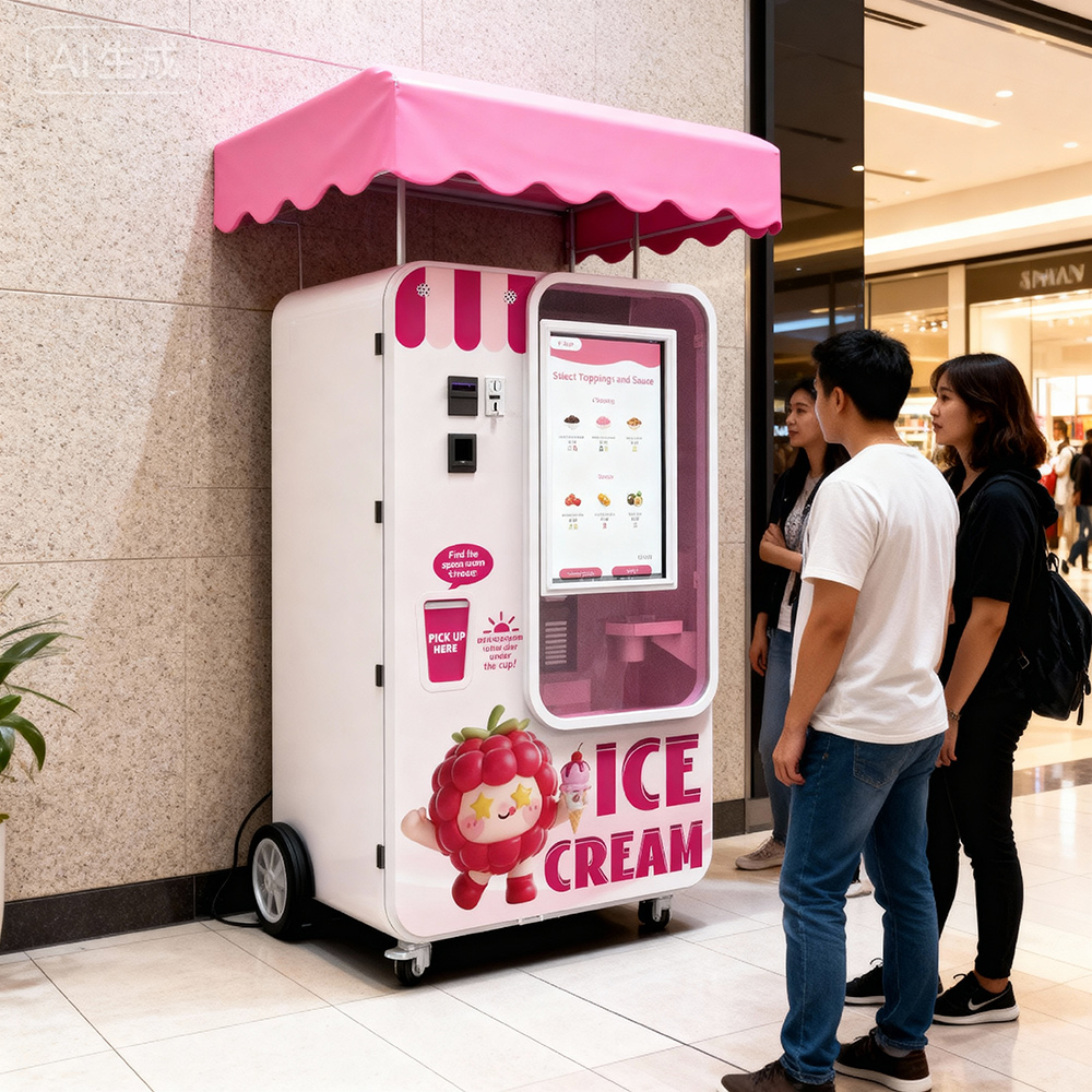 Robotic Ice Cream Station