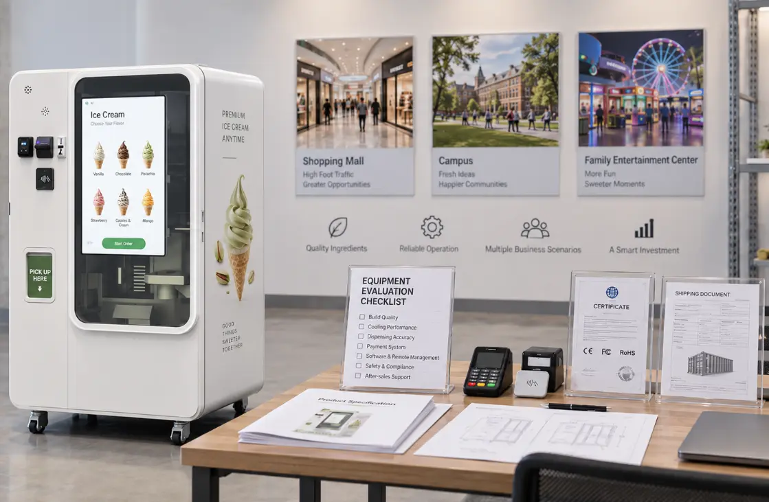 Ice Cream Vending Machine Buying Guide for Commercial Operators and Dealers