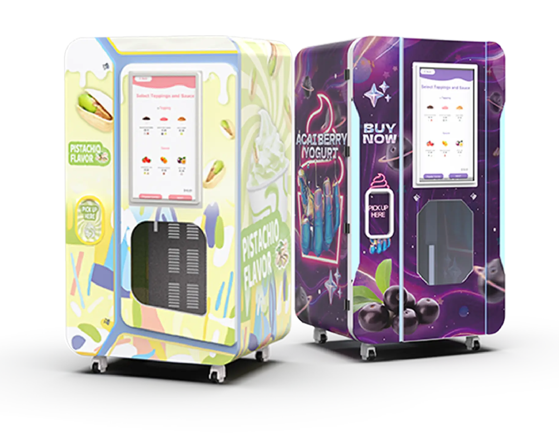 Huaxin B86 and B85 ice cream vending machines