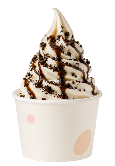 Frozen yogurt menu for vending machine
