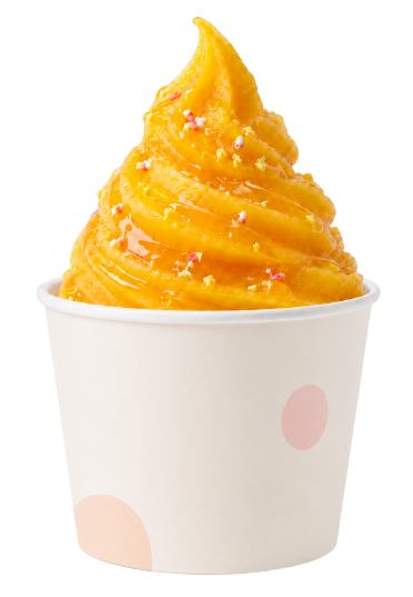 Frozen slush style dessert concept