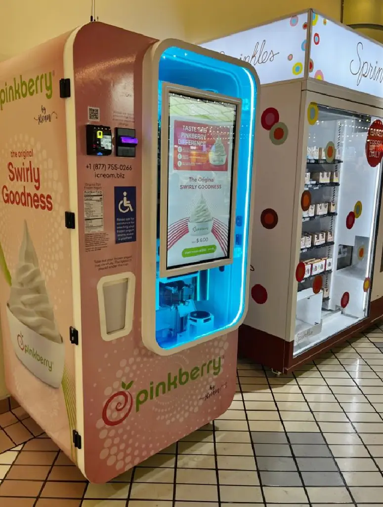 Ice cream vending machine placement scenario