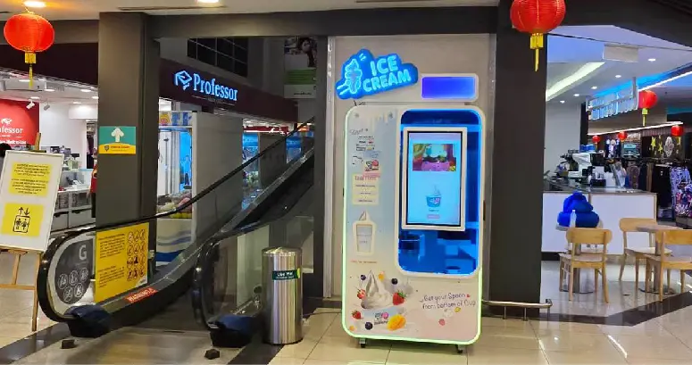 Ice cream vending machine placement scenario