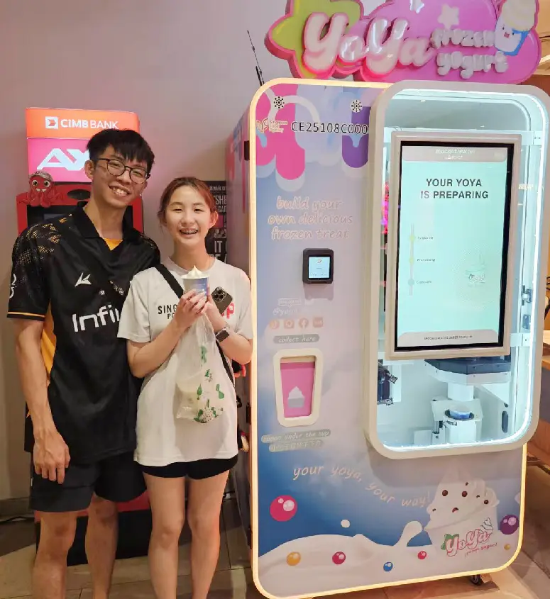 Ice cream vending machine placement scenario