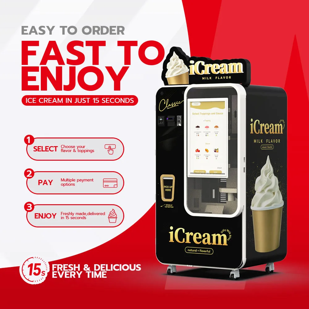 family entertainment center ice cream vending machine,ice cream vending machine for arcades,ice cream vending machine for family parks,self-service ice cream machine for entertainment venues