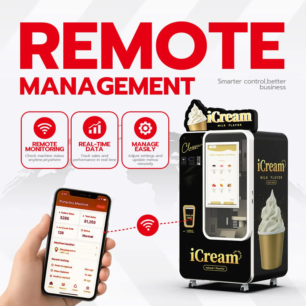 Explore Huaxin ice cream vending machines for family entertainment centers, arcades, and family parks. Discover automated serving, payment integration, and branding options.