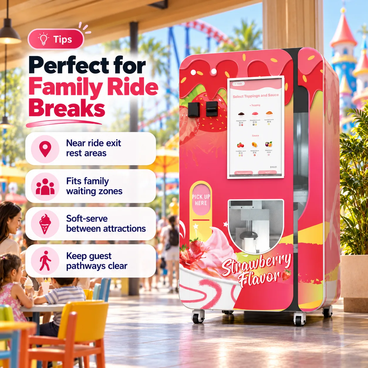 Ice Cream Vending Machine for Theme Parks and Amusement Venues