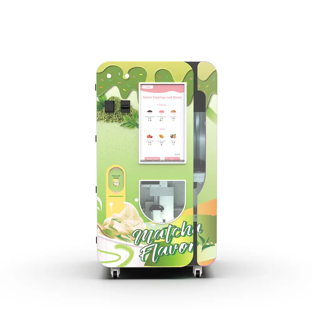 Full Automatic Ice Cream Vending Machine with 32" Touchscreen & DIY Flavors