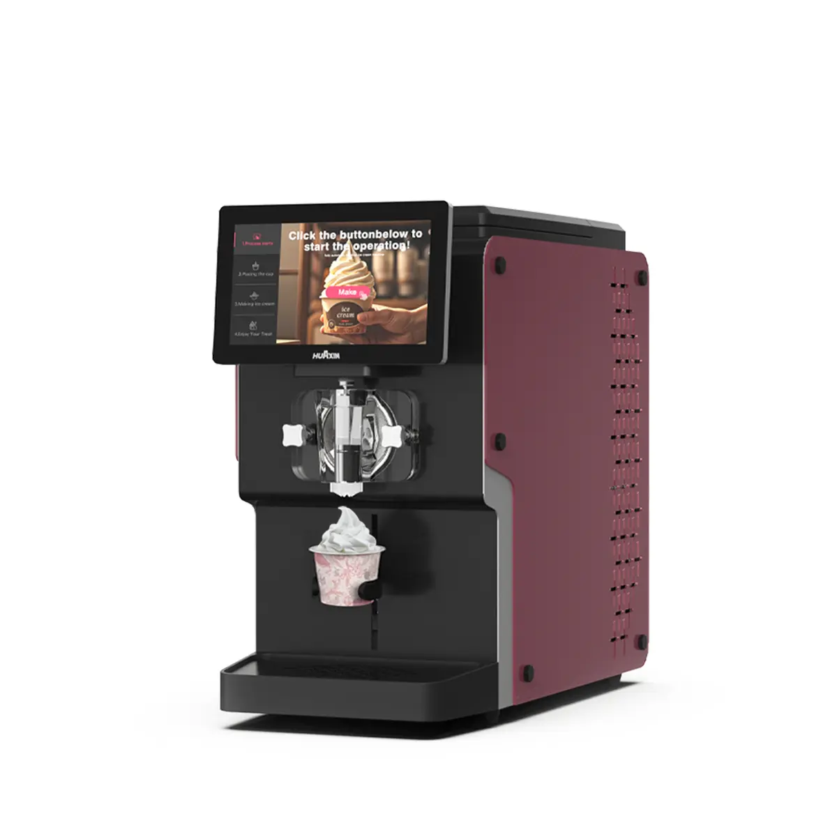 Commercial Automatic Ice Cream Machine Maker for High-Traffic Vending Business