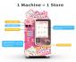 Automatic soft serve vending machine for cinemas and theme parks