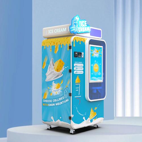 Huaxin automatic ice cream vending machine for commercial vending operators and commercial dessert automation