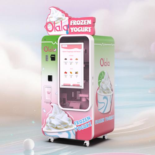 Huaxin automatic ice cream vending machine for commercial vending operators and commercial dessert automation