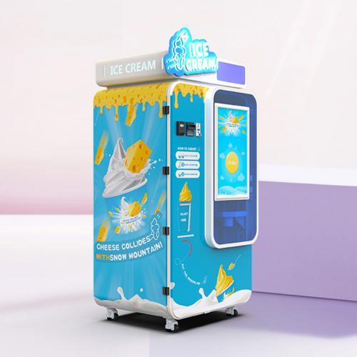 Huaxin automatic ice cream vending machine for commercial vending operators and commercial dessert automation