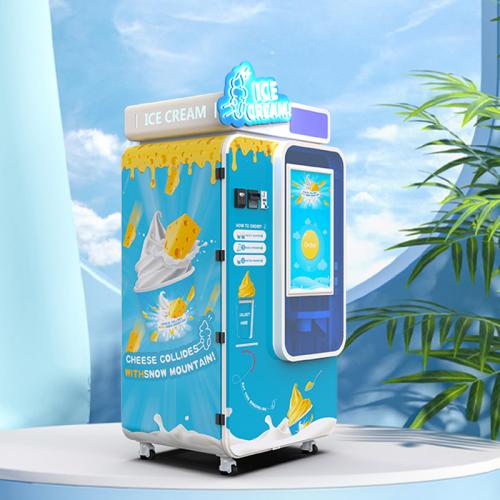 Huaxin automatic ice cream vending machine for commercial vending operators and commercial dessert automation