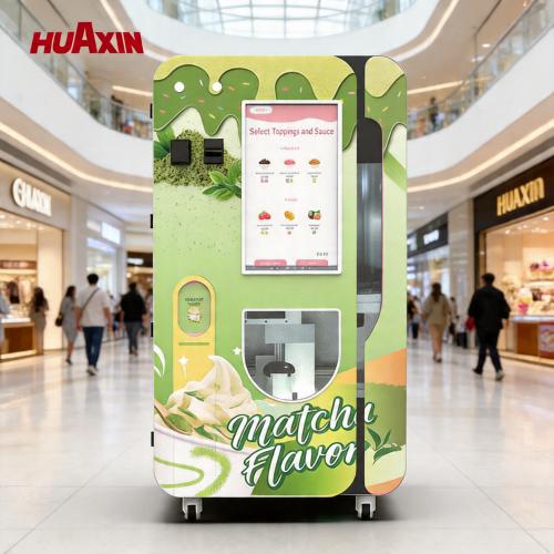 Huaxin automatic ice cream vending machine for commercial vending operators and commercial dessert automation
