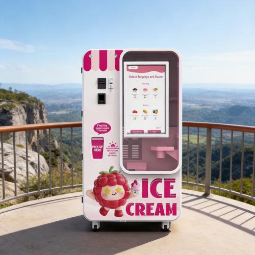 Huaxin automatic ice cream vending machine for commercial vending operators and unattended retail business