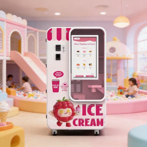 Huaxin automatic ice cream vending machine for vending operators and unattended retail business