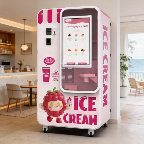 Huaxin automatic ice cream vending machine for vending operators and unattended retail business