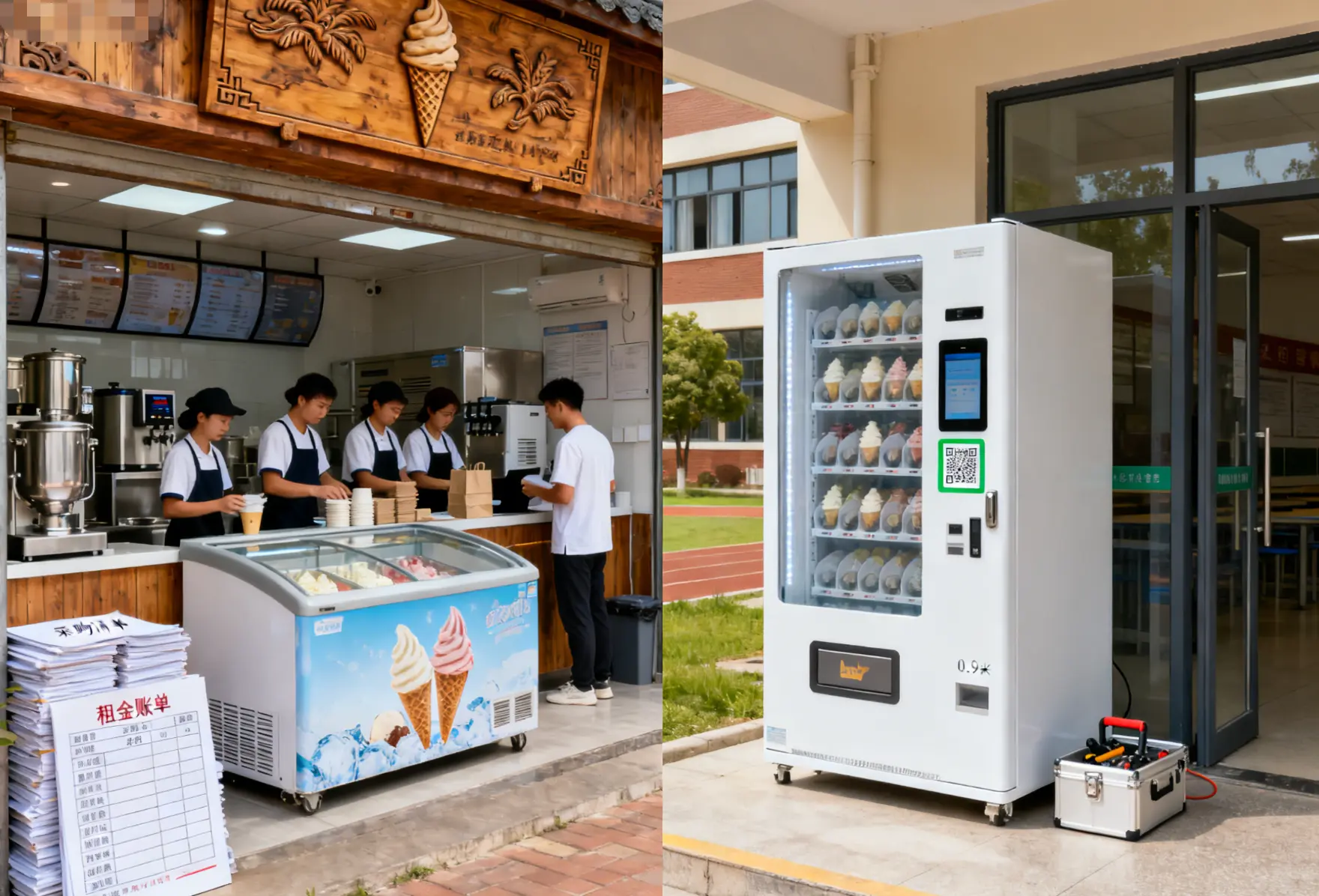 Vending-Machines-vs-Traditional-Ice-Cream-Shops
