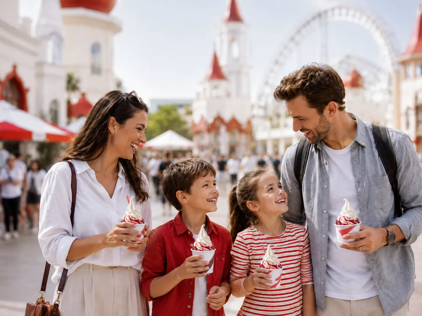 Automatic ice cream vending for theme parks and attractions